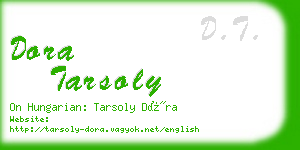 dora tarsoly business card